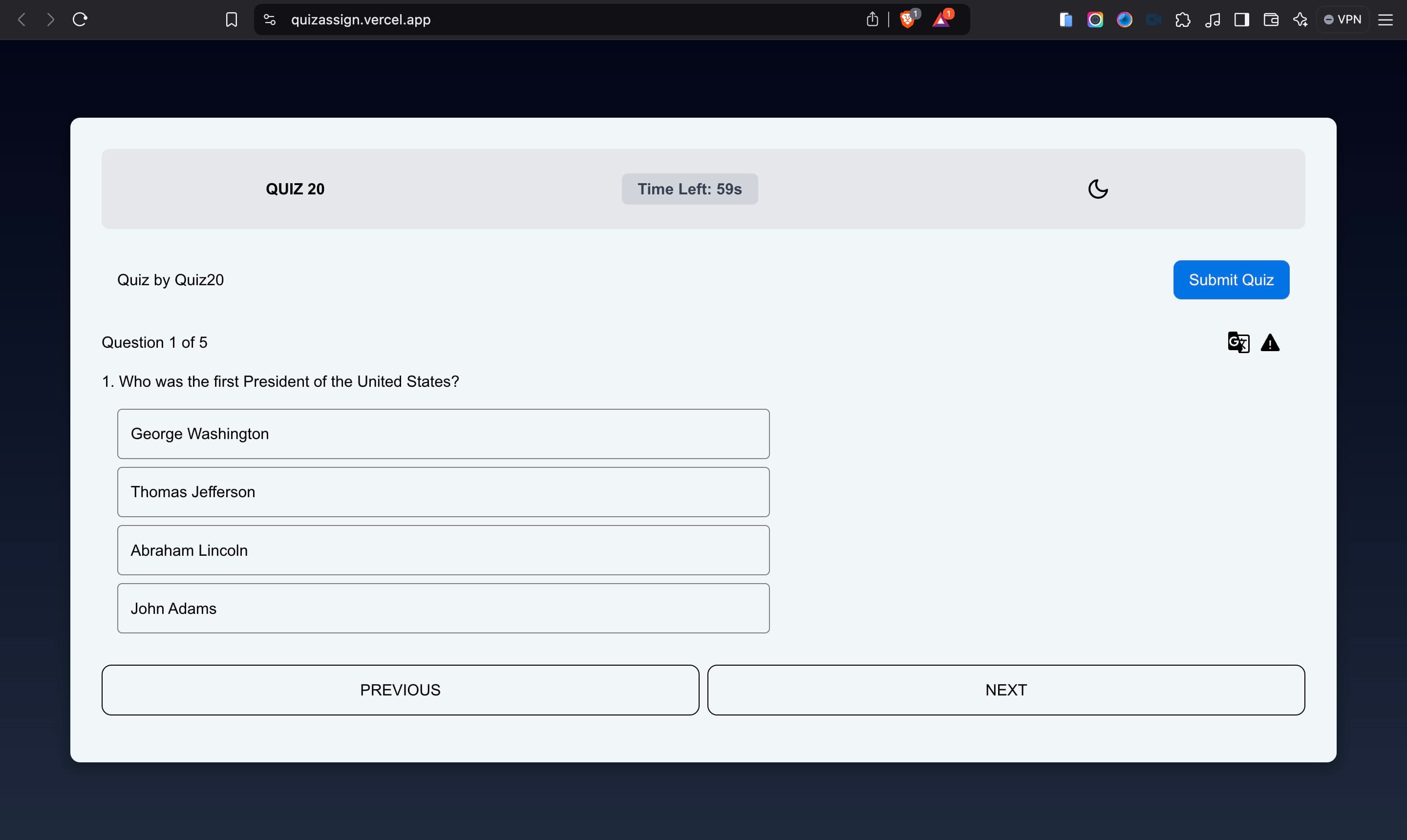 Quiz App